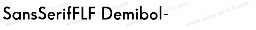 SansSerifFLF Demibol字体转换